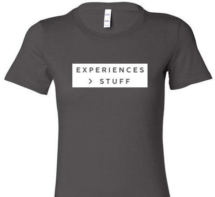 EXPERIENCES GREATER THAN STUFF SHORT SLEEVE