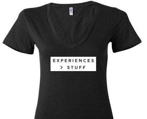 Experiences Greater Than Stuff V Neck