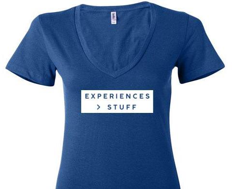 Experiences Greater Than Stuff V Neck