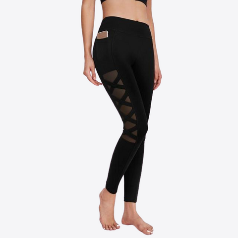 MESH MID RISE WORKOUT LEGGINGS III