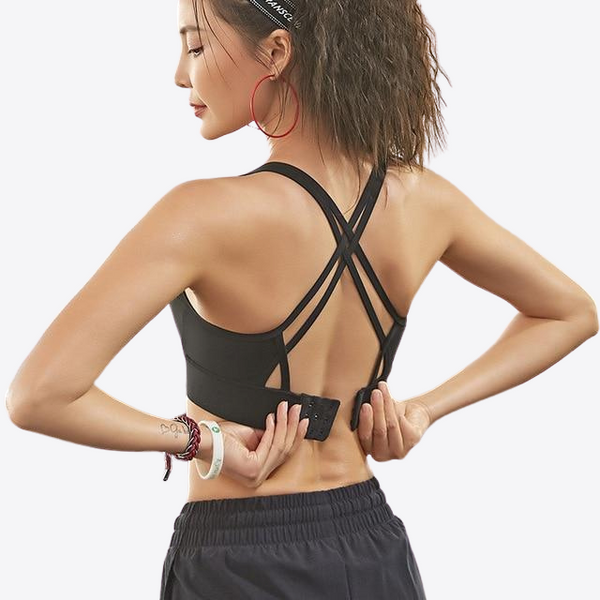 A-E CUP STRAPPY MEDIUM SUPPORT SPORTS BRA