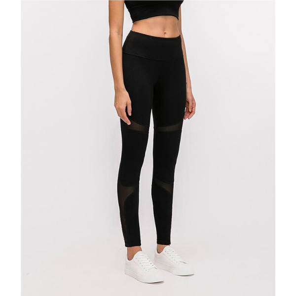 MESH MID RISE WORKOUT LEGGINGS