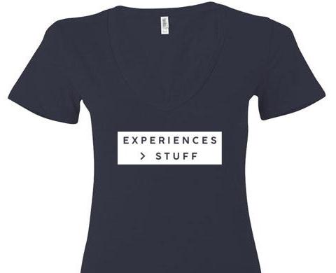 Experiences Greater Than Stuff V Neck