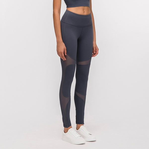 MESH MID RISE WORKOUT LEGGINGS