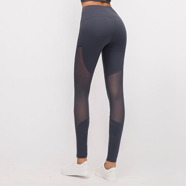 MESH MID RISE WORKOUT LEGGINGS