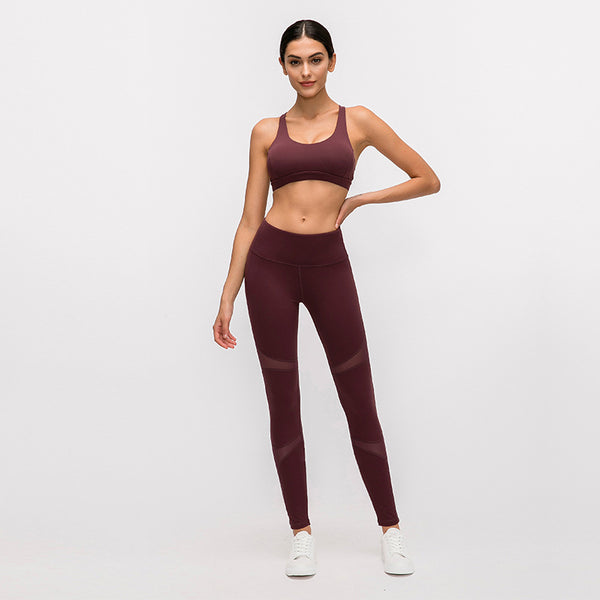 MESH MID RISE WORKOUT LEGGINGS