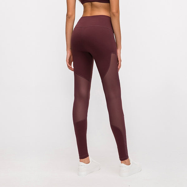 MESH MID RISE WORKOUT LEGGINGS