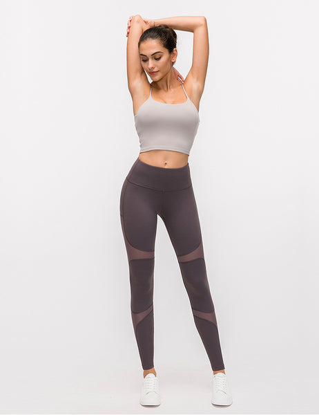 MESH MID RISE WORKOUT LEGGINGS