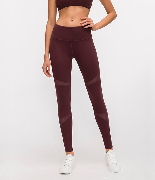 MESH MID RISE WORKOUT LEGGINGS