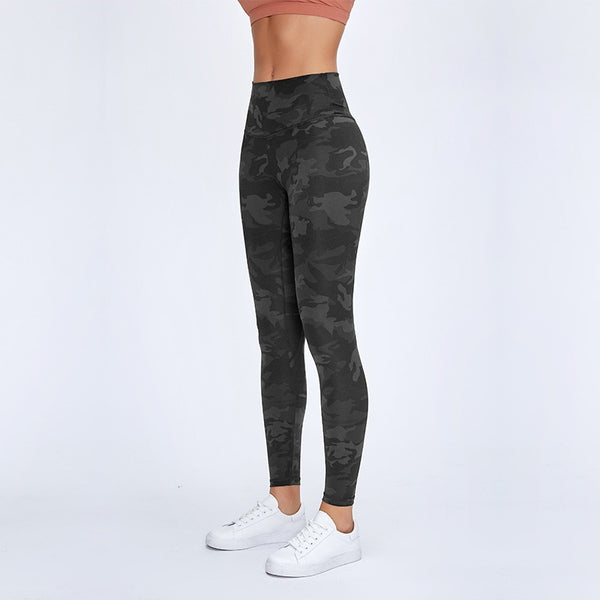 YOGA 7/8 CAMO HIGH RISE LEGGINGS