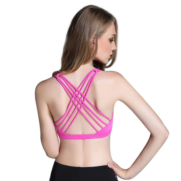 COOL OFF LIGHT SUPPORT STRAPPY YOGA SPORTS BRA