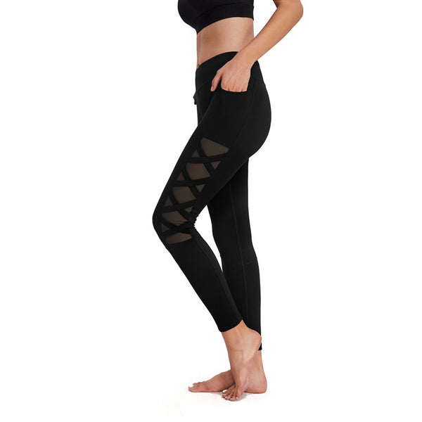 MESH MID RISE WORKOUT LEGGINGS III