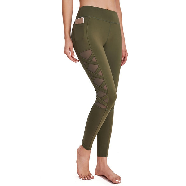 MESH MID RISE WORKOUT LEGGINGS III