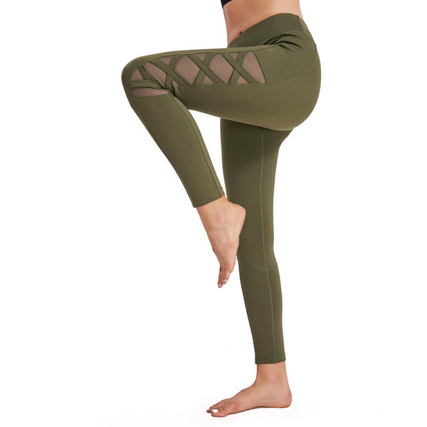 MESH MID RISE WORKOUT LEGGINGS III